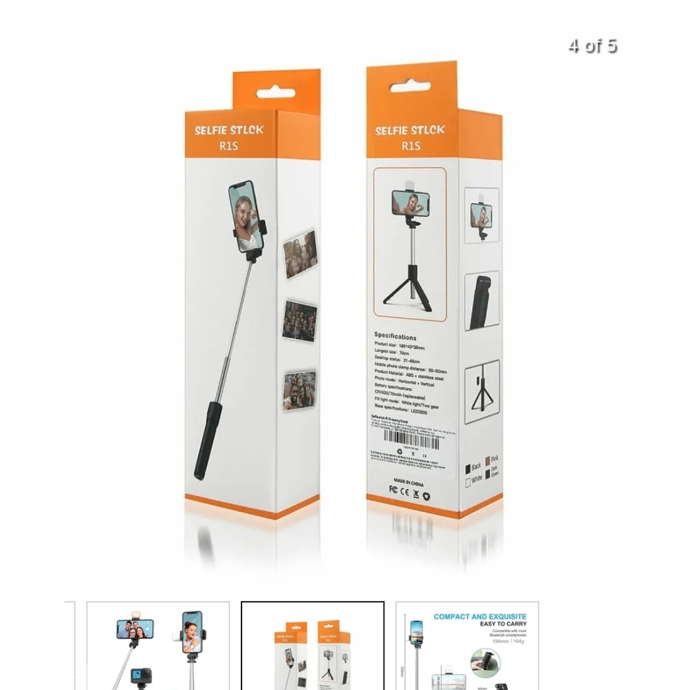 Pink Selfie Stick R15 - Picture 6 of 6
